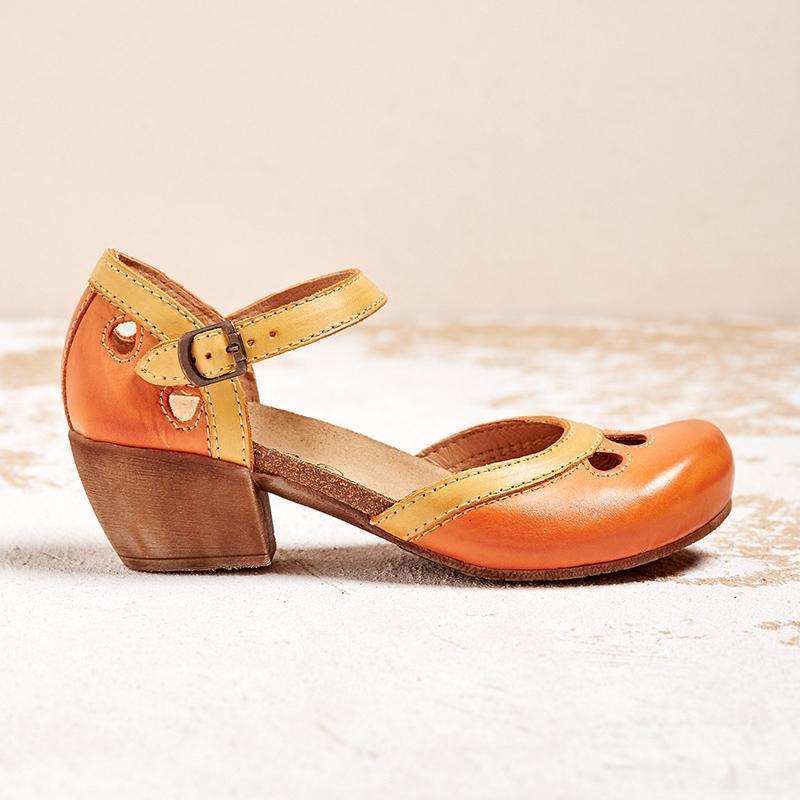 Amalia - Comfortable sandals with low heels