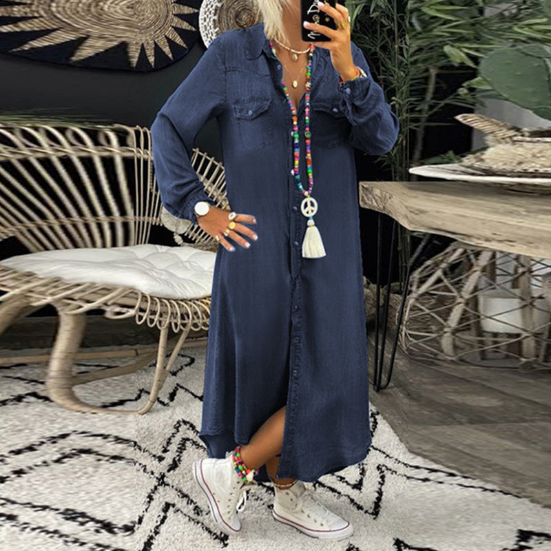 Lilla - Comfortable denim dress