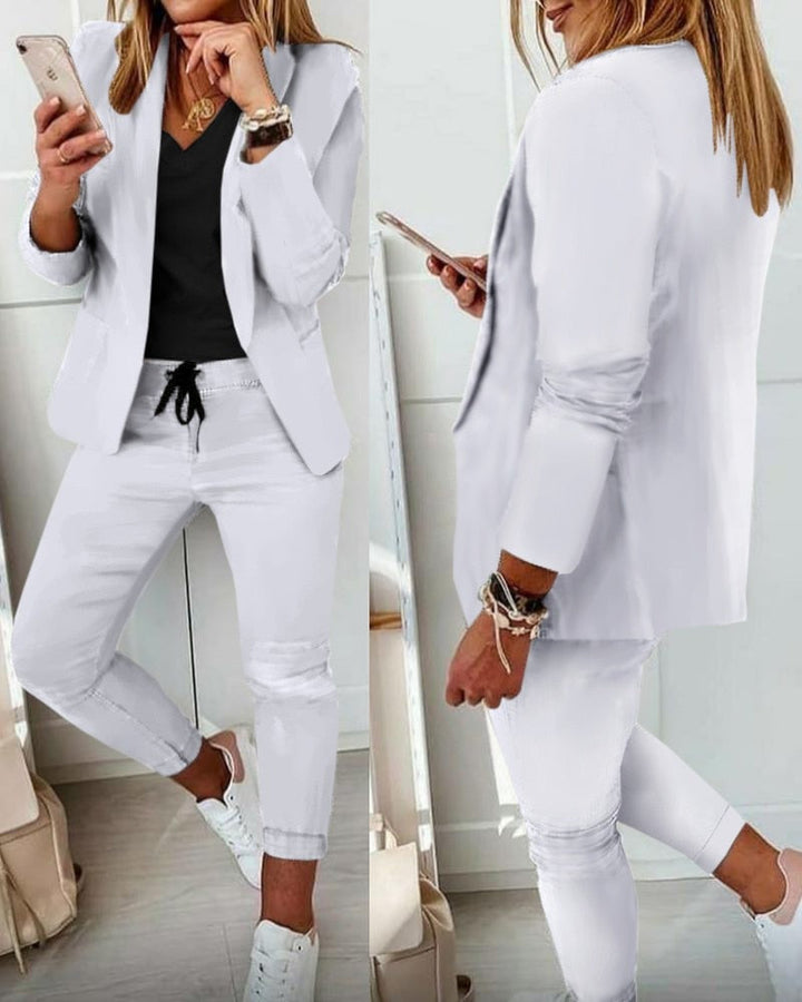 AVA - Elegant Blazer Set [Blazer+Trousers]