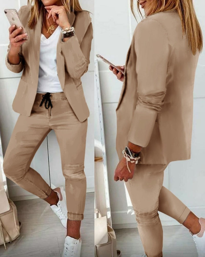 AVA - Elegant Blazer Set [Blazer+Trousers]