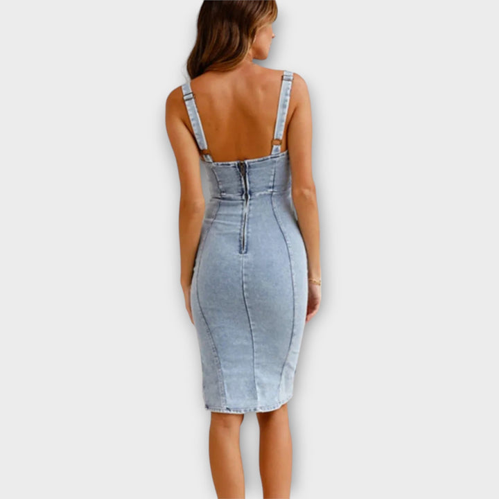 Mirabella | Denim dress with adjustable straps